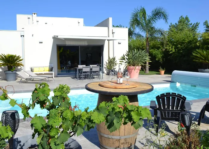 Contemporaine Avec Piscine Privée Et Climatisation à 15min Plages - Fr-1-529-251 Perpignan